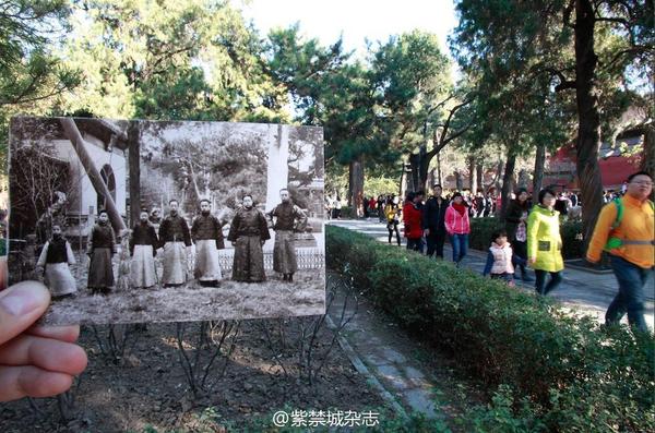 1924年，溥儀、潤(rùn)良、毓崇、溥杰、潤(rùn)麒等人在御花園。