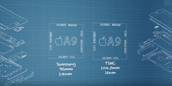 曝蘋果6S芯片門 同一款手機電池壽命差異巨大！